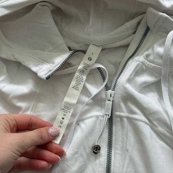 White Lululemon Hooded Define Jacket - Picture 3 of 4